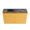 MONDIAZ TURE-DLUX 80cm toiletmeubel Ocher. EDEN wastafel Lava positie links. Zonder kraangat. SW1103892