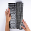 The Mosaic Factory Amsterdam mozaïektegel - 32.2x32.2cm - wand en vloertegel - Vierkant - Glas Black Black Mat SW62096