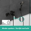 Hansgrohe Vernis badkraan met hendel mat zwart SW651994