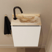 MONDIAZ TURE-DLUX 40cm toiletmeubel Talc. EDEN wastafel Frappe positie rechts. Met 1 kraangat. SW1102582