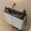 MONDIAZ TURE-DLUX 60cm toiletmeubel Greey. EDEN wastafel Lava positie links. Zonder kraangat. SW1103848