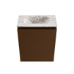 MONDIAZ TURE-DLUX 40cm toiletmeubel Rust. EDEN wastafel Glace positie midden. Zonder kraangat. SW1103492
