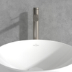 Villeroy & Boch Loop & Friends Eengreeps wastafelkraan verhoogd - Matt Brushed Nickel (RVS) SW974160