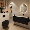 MONDIAZ TURE-DLUX 120cm toiletmeubel Urban. EDEN wastafel Ostra positie rechts. Zonder kraangat. SW1104682