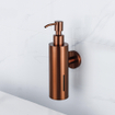 Fortifura Calvi zeepdispenser - wand - rond - Geborsteld koper PVD (Koper) OUTLETSTORE STORE32469