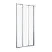 Sealskin Hooked Driedelige schuifdeur 100x200 cm, 6 mm helder veiligheidsglas met antikalklaag chroom SW916282