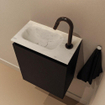 MONDIAZ TURE-DLUX 40cm toiletmeubel Urban. EDEN wastafel Opalo positie links. Met 1 kraangat. SW1104200