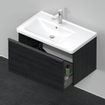 Duravit D-Neo wastafelonderkast 78.4x44x45.2cm 1 lade met softclose Eiken (zwart) Mat SW640811