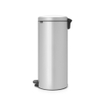 Brabantia NewIcon Pedaalemmer - 30 liter - kunststof binnenemmer - metallic grey SW1117483