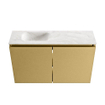 MONDIAZ TURE-DLUX 80cm toiletmeubel Oro. EDEN wastafel Ostra positie links. Zonder kraangat. SW1104956