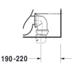 Duravit Philippe Starck 3 duoblokpot diepspoel PK Big 42x74cm met Wondergliss wit 0290474