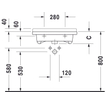 Duravit Starck 3 wastafel 70x54,5cm 1 kraangat overloop wit 0316326