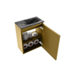 MONDIAZ TURE-DLUX 40cm toiletmeubel Oro. EDEN wastafel Lava positie rechts. Met 1 kraangat. SW1103917