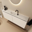 MONDIAZ TURE-DLUX 120cm toiletmeubel Talc. EDEN wastafel Opalo positie midden. Met 1 kraangat. SW1104139