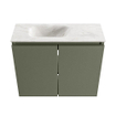MONDIAZ TURE-DLUX 60cm toiletmeubel Army. EDEN wastafel Ostra positie links. Zonder kraangat. SW1104703