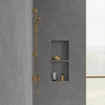 Villeroy & Boch Verve Showers Glijstangset met drie functies voor wandmontage - Brushed Gold (goud) SW974401