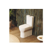 QeramiQ Winner toiletset - 36.6x64.6x87.7cm - staand - verhoogd +6cm - spoelrandloos - met duoblok reservoir - softclose zitting - keramiek - glans wit SW1030605