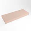 Mondiaz TOP 51 Vrijhangend Topblad - 130x51x12cm - geschikt voor waskom - Solid surface - Rosee SW1021407