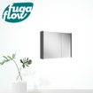 FugaFlow Eccelente Arredo spiegel badkamer spiegelkast - 80x63x16cm - inclusief zijpanelen - mat antraciet SW1123992