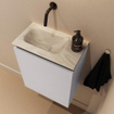 MONDIAZ TURE-DLUX 40cm toiletmeubel Cale. EDEN wastafel Ostra positie links. Zonder kraangat. SW1104760