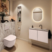 MONDIAZ TURE-DLUX 80cm toiletmeubel Rosee. EDEN wastafel Glace positie midden. Met 1 kraangat. SW1103458