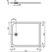 Ideal Standard Ultraflat Solid douchebak rechthoekig 120x100x3cm betongrijs SW97388