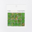 SAMPLE The Mosaic Factory Amsterdam mozaïektegel 2x2x0.4cm voor wand en vloer voor binnen en buiten vierkant Glas Groen SW861898