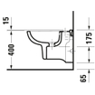 Duravit D Code wandbidet Compact wit 0315119