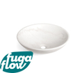 FugaFlow Efficiente Arredo Arino Waskom - 42x42x14cm - rond - marmer - wit SW1123752