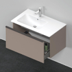 Duravit D-Neo wastafelonderkast 81x44x46.2cm 1 lade Basalt Mat SW640715