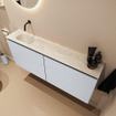MONDIAZ TURE-DLUX 120cm toiletmeubel Clay. EDEN wastafel Ostra positie links. Zonder kraangat. SW1104821