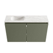 MONDIAZ TURE-DLUX 80cm toiletmeubel Army. EDEN wastafel Ostra positie links. Zonder kraangat. SW1104704