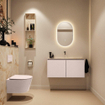MONDIAZ TURE-DLUX 100cm toiletmeubel Rosee. EDEN wastafel Frappe positie midden. Zonder kraangat. SW1102963