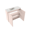 MONDIAZ TURE-DLUX 60cm toiletmeubel Rosee. EDEN wastafel Ostra positie links. Zonder kraangat. SW1105039