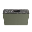 MONDIAZ TURE-DLUX 80cm toiletmeubel Army. EDEN wastafel Lava positie midden. Zonder kraangat. SW1103711