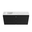 MONDIAZ TURE-DLUX 100cm toiletmeubel Urban. EDEN wastafel Opalo positie links. Zonder kraangat. SW1104170