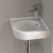 Villeroy & Boch O.novo Hoekfontein 40x32x14.5cm zonder overloop ongeslepen Wit Alpin. SW84227