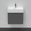 Duravit D-Neo wastafelonderkast 58.4x44x37.2cm 1 lade met softclose Grafiet Mat SW640749