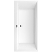 Villeroy & Boch Squaro Edge 12 bad quaryl rechthoekig 190x90x45cm incl. poten en afvoer /overloopcombinatie wit 0942248