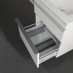 Villeroy & Boch Venticello wastafelonderkast 55.3x59cm 2x lade glossy wit GA50314