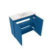 MONDIAZ TURE-DLUX 60cm toiletmeubel Jeans. EDEN wastafel Frappe positie midden. Met 1 kraangat. SW1102830