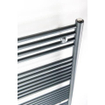 Instamat Nera Handdoekradiator, afm. H 1130 x L 450 mm, 6 aansl. ½", incl. wandconsoles, kleur DRS1 Grijs SW416907