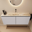 MONDIAZ TURE-DLUX 120cm toiletmeubel Cale. EDEN wastafel Frappe positie midden. Zonder kraangat. SW1102679