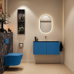 MONDIAZ TURE-DLUX 100cm toiletmeubel Jeans. EDEN wastafel Lava positie midden. Zonder kraangat. SW1103868