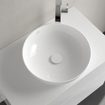 Villeroy & Boch Artis opzetwastafel rond Ø43x12.5cm Ceramic+ zonder kraangat zonder overloop stone white SW209528