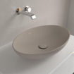 Villeroy & Boch Loop & friends opzetwastafel 56x38cm ovaal met overloop CeramicPlus almond SW644146