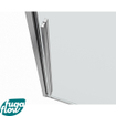 FugaFlow Efficiente Vetro douchecabine 120x90cm met schuifdeur 8mm veiligheidsglas met anti kalk zilver gepolijst - SW1125860