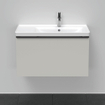 Duravit D-Neo wastafelonderkast 78.4x44x45.2cm 1 lade met softclose Betongrijs Mat SW640746