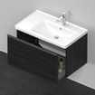 Duravit D-Neo wastafelonderkast 78.4x44x45.2cm 1 lade met softclose Eiken (zwart) Mat SW640811