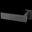 Haceka Edge Toiletrolhouder - zonder klep - L-vorm - grafiet gunmetal SW654121